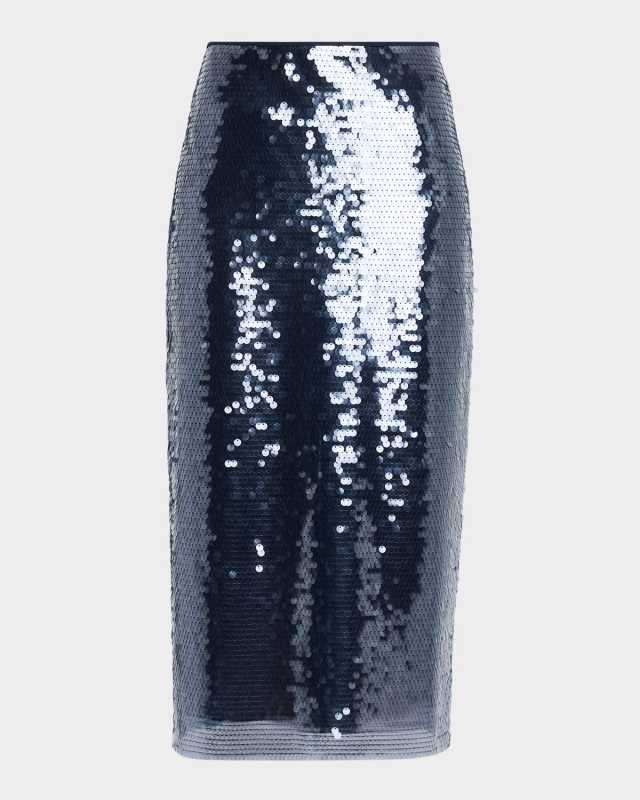 Kiah Sequined Midi Skirt